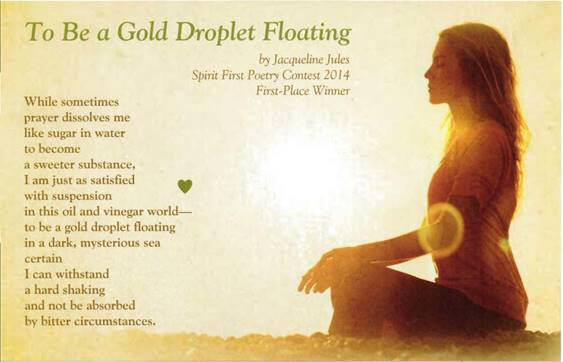 To Be a Gold Droplet Floating