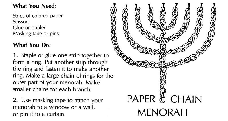 Menorah crafts